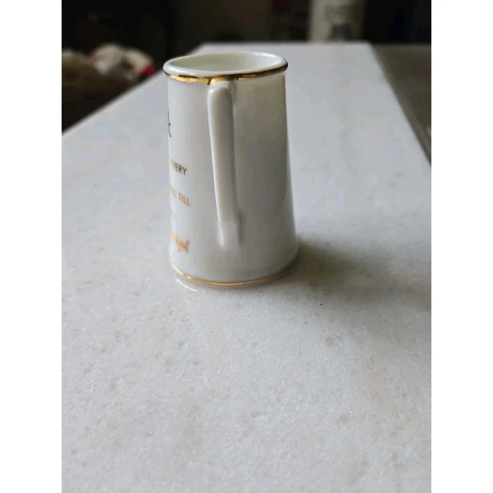 Novelty Ceramic Toothpick Holder Shot Glass Rx One Shot Every 15 Min